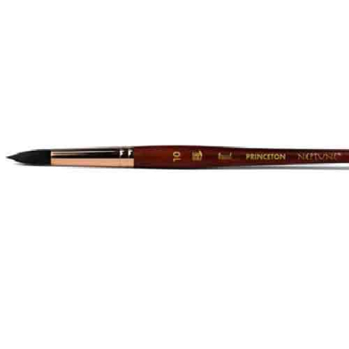Princeton Neptune Series 4750 Synthetic Squirrel Brush – Short Handle Round 10  PRN4750R10