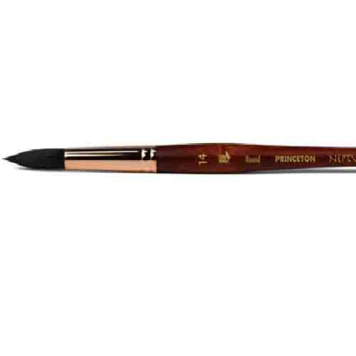 Princeton Neptune Series 4750 Synthetic Squirrel Brush – Short Handle Round 14  PRN4750R14