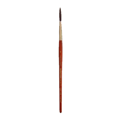 Princeton Neptune Series 4750 Synthetic Squirrel Brush – Short Handle Script Liner 6  PRN4750SC6