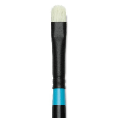 Princeton Aspen 6500 Series Brush for Oil & Acrylic - Long Handle Short Oval Filbert 12