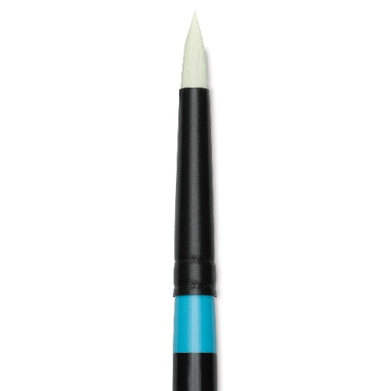 Princeton Aspen 6500 Series Brush for Oil & Acrylic - Long Handle Short Pointed Round 4