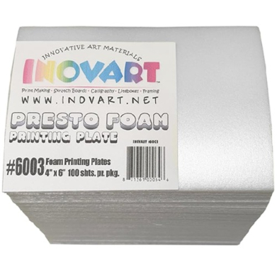 Inovart Presto Foam Printing Plates 4"x6"- 100pkg  INO6003