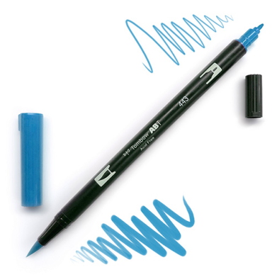 Tombow Dual Brush Pen -Turquoise 443