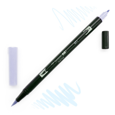 Tombow Dual Brush Pen -Glacier Blue 491