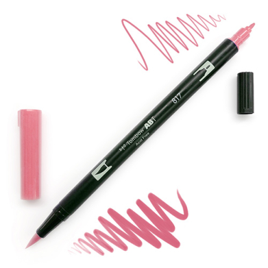 Tombow Dual Brush Pen -Mauve 817