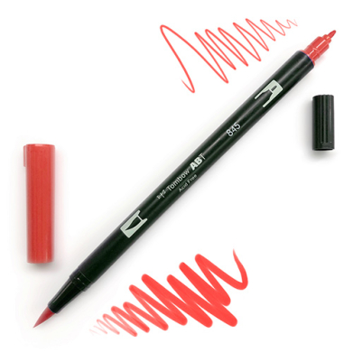 Tombow Dual Brush Pen -Carmine 845