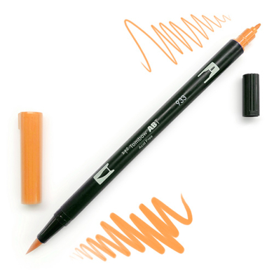 Tombow Dual Brush Pen -Orange 933