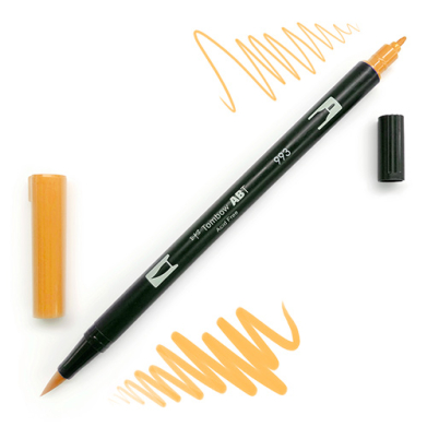 Tombow Dual Brush Pen -Chrome Orange 993
