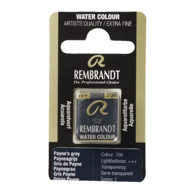 Rembrandt Professional Watercolor Half Pan -706 Paynes Grey