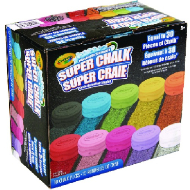 Crayola Washable Super Sidewalk Chalk 10 puckes  51-8303