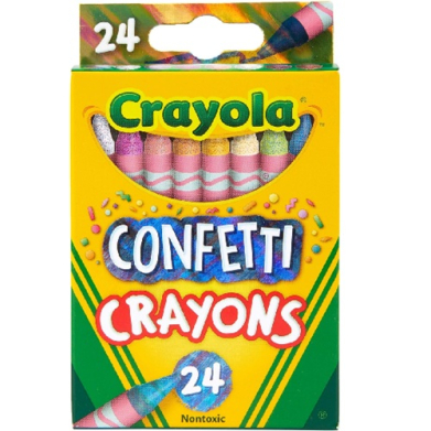 Crayola Crayons - (24 Pack) Confetti 52-3407