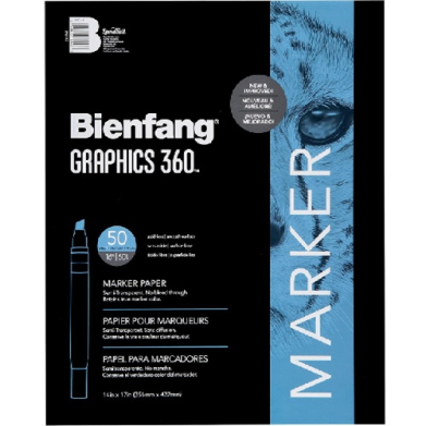 Speedball Bienfang Graphics 360 Marker Pad 14" x 17" - (50 Sheets, 13.5lbs/51gsm)  316142