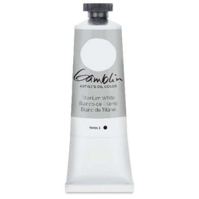 Gamblin Artists Oil Colors  (1.25oz/37ml) Fast Dry Titanium White  1840