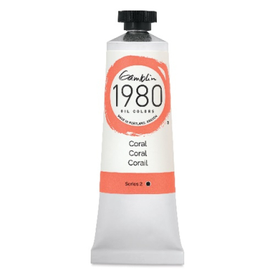 Gamblin 1980 Oil Colors  (1.25oz/37ml) Coral 7250