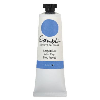 Gamblin Artists Oil Colors  (1.25oz/37ml) King's Blue  1370