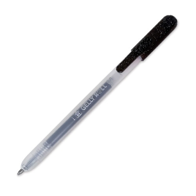 Sakura Retractable Metallic Gelly Roll Pen - Black 35924