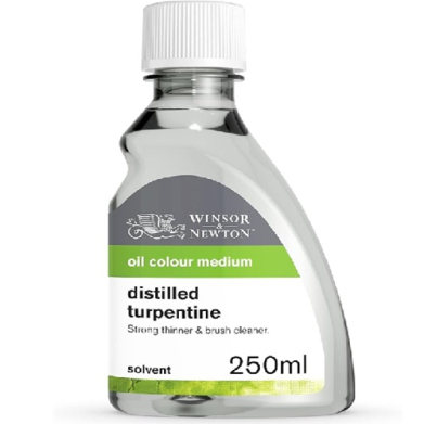 Winsor & Newton Oil Colour Solvents - (8.4oz/250ml) Distilled Turpentine