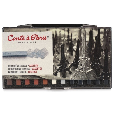 Conté á Paris Assorted Sketching Crayons Set /12