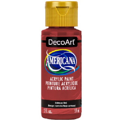 DecoArt Americana Acrylic Paint - (2oz/59ml) Crimson Red