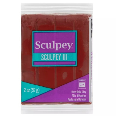 Sculpey III Oven-Bake Clay (2oz bar) - Redwood