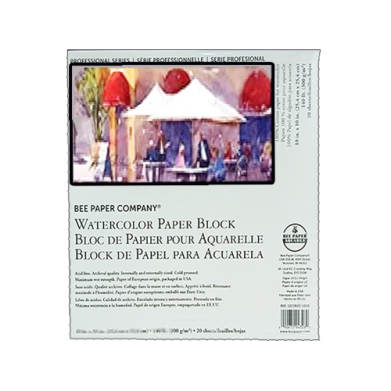 Aquabee 100% Cotton Watercolor Paper Block 4x6 (20sht,140lb) Cold Press
