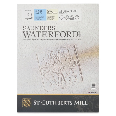 St Cuthbert's Waterford Watercolor Glue bound Pad - 16"X12" Cold Press  46530001011E