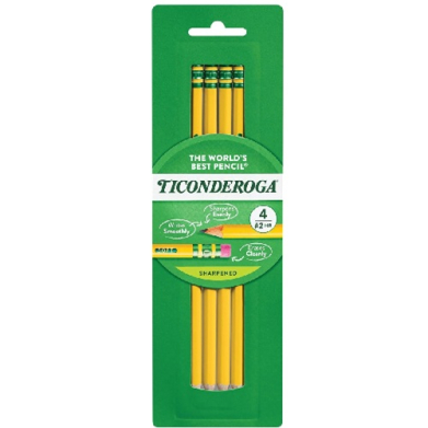 Dixon Ticonderoga #2 HB Pencils - 4ct   33882-0001