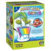 Box for a Magic Bean Garden kit showing a striped pot with a sprouting plant and three bean seeds labeled Wish, Smile, Lucky; bright product box art with the title 'Magic Bean Garden' and 'Creativity for Kids' branding.
