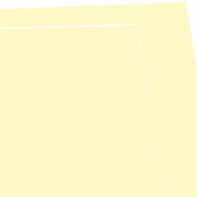 Tilted pale yellow Polaroid-style photo frame with a blank inner area.