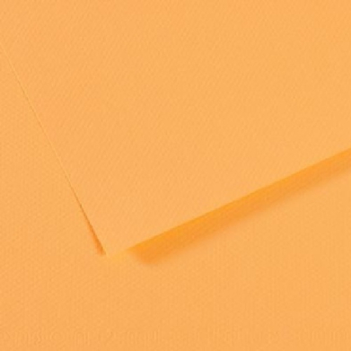 Close-up of orange textured paper with a folded edge and subtle shadows.