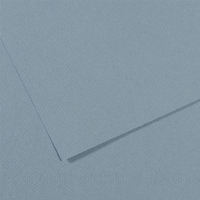 Two pale blue sheets of textured paper overlapping on a blue background with subtle shadows.