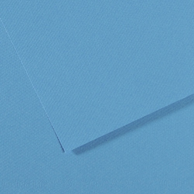 Two overlapping blue textured sheets of paper with diagonal edges and subtle shadows.