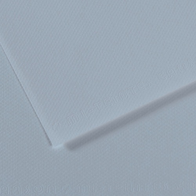 Close-up of pale blue textured foam sheet with a folded corner.