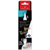 Faber-Castell Shake & Paint White acrylic marker in black packaging, designed to paint on multiple surfaces (shake to activate).