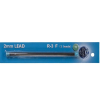 Blue packaging showing a 2mm lead refill with three leads for a drafting pencil (R-3 F) on a bright blue card card.