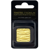 Packaging for Finetec Premium gold pearl art sheet; a gold square foil is visible in a clear plastic tray inside a black backing.