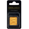 Finetec Premium pigment block in orange-gold wrapped in black blister packaging with a 'Finetec Premium' label above.