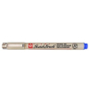 White marker pen with blue cap and label 'SketchMarker' lying horizontally on a white background, used for drawing/illustration.