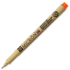 Beige archival marker labeled MICRON 08 with an orange cap, shown at a diagonal angle.