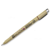 Beige Micron 08 archival pen with cap, angled diagonally across the image.