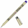 Beige Micron archival ink pen (08) with purple cap and detached cap beside the barrel.