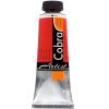 Tube of Cobrad Artist red paint with a black label, black cap, and orange tab.