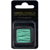 Finetec Premium pigment block in turquoise, shown in its black display packaging with gold text.